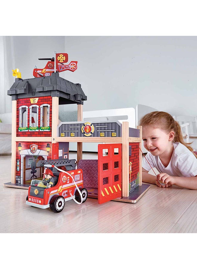 هيب - مجموعة ألعاب City Fire Station مكونة من 13 قطعة - Image 1
