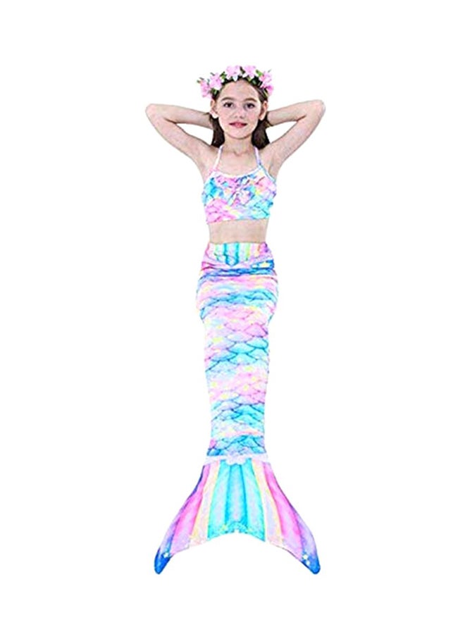 J&J 5-Piece Mermaid Swimming Suit With Bikini Set 140cm  - Image 2