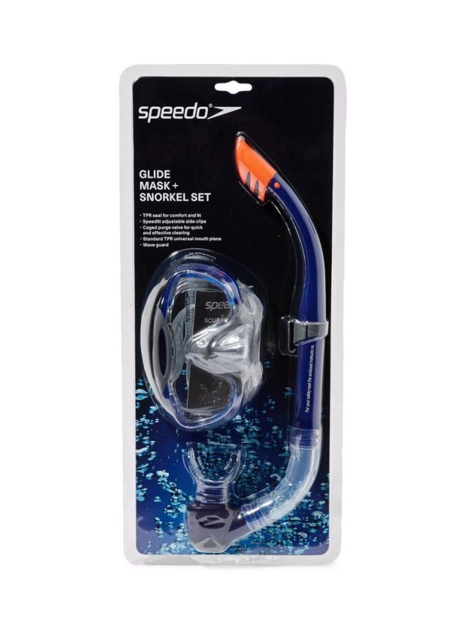 speedo Glide Mask And Snorkel Set One Size  - Image 2