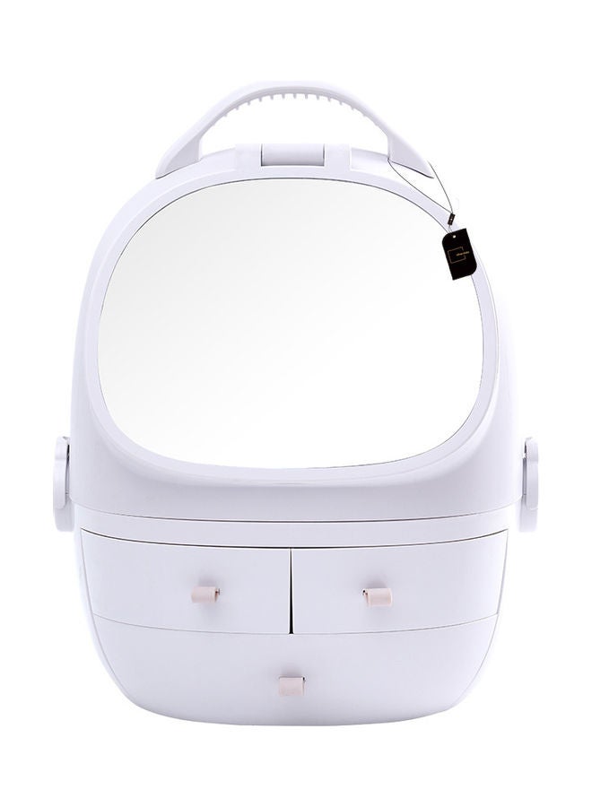 شاربدو حقيبة تنظيم مستحضرات التجميل للنساء أبيض - Image 1