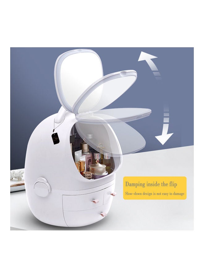 شاربدو حقيبة تنظيم مستحضرات التجميل للنساء أبيض - Image 4