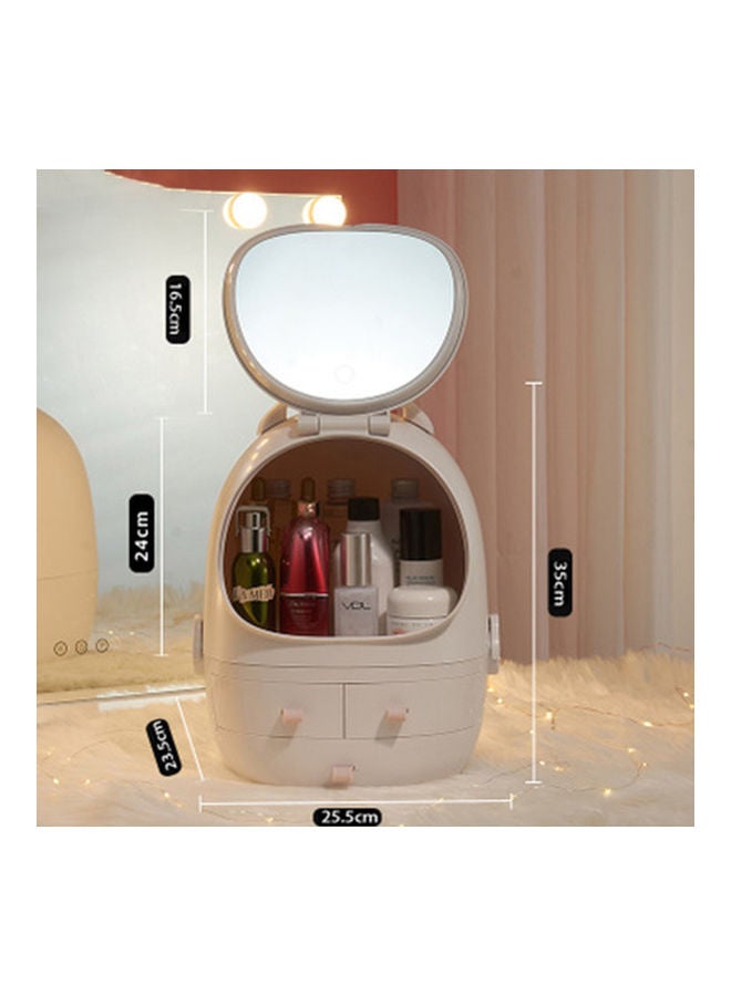 شاربدو حقيبة تنظيم مستحضرات التجميل للنساء أبيض - Image 5