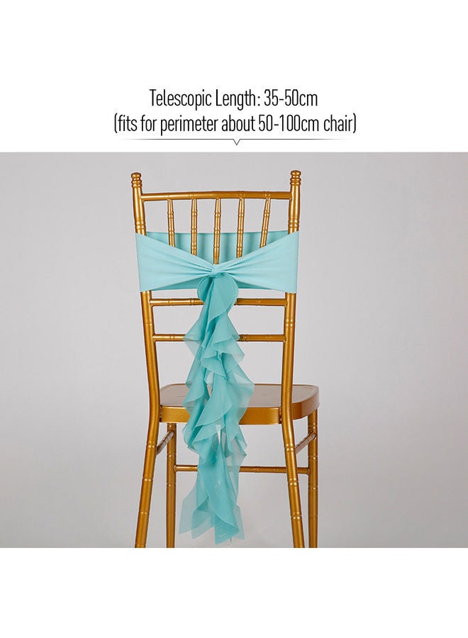Chair Sash Bow Blue  - Image 2
