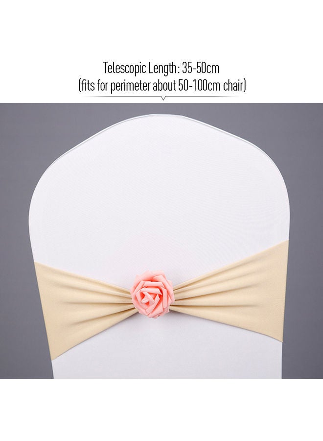 Chair Sash Bow Beige/Pink  - Image 3