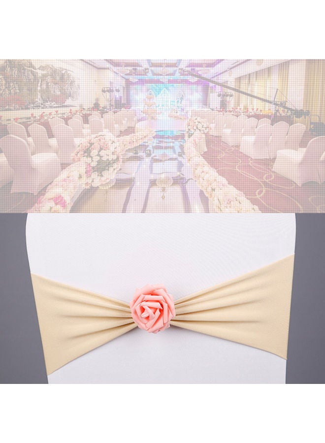 Chair Sash Bow Beige/Pink  - Image 2