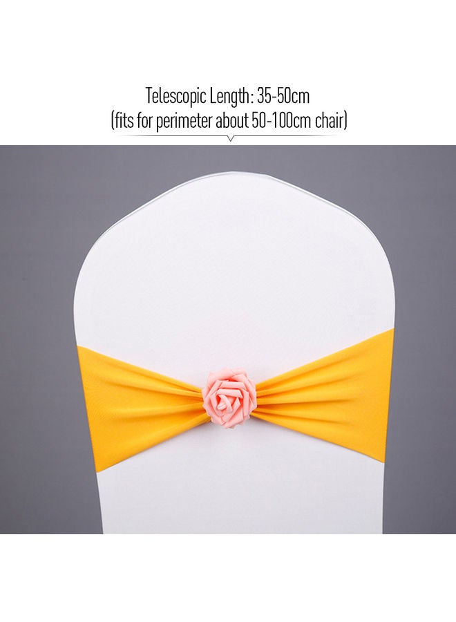 Chair Sash Bow Yellow/Pink - Image 2