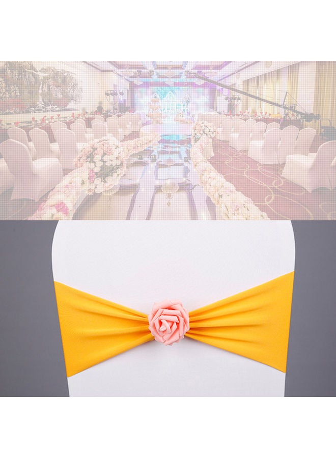Chair Sash Bow Yellow/Pink - Image 3