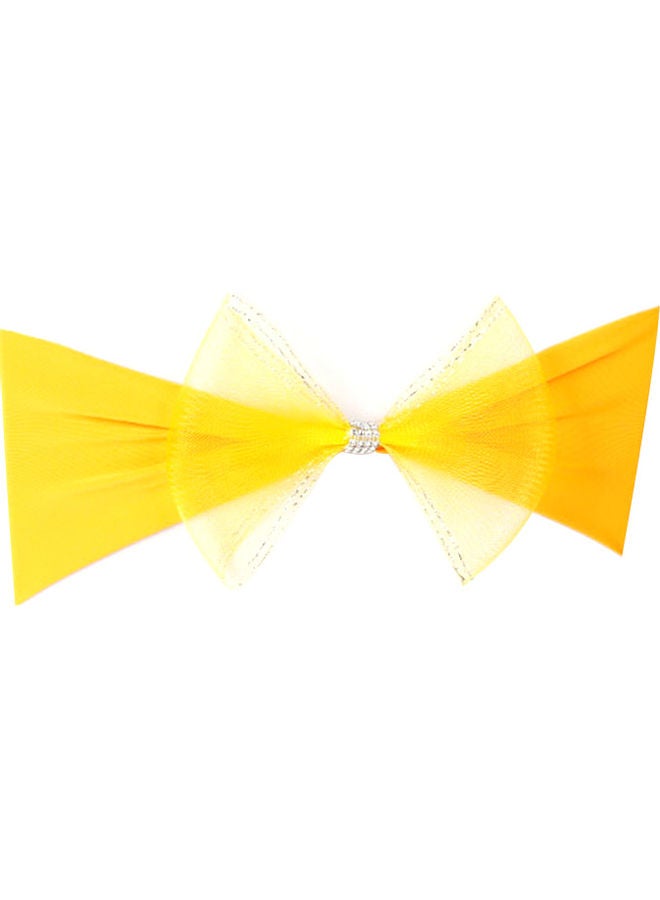 Chair Sash Bow Yellow 18x8x15cm - Image 3