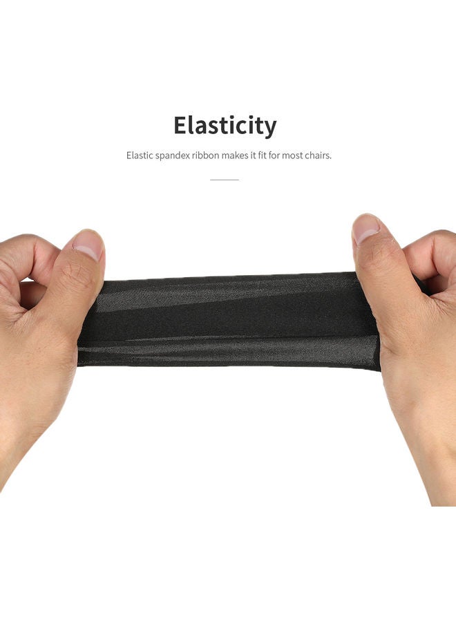 10-Piece Chair Sash Bow Set Black - Image 3