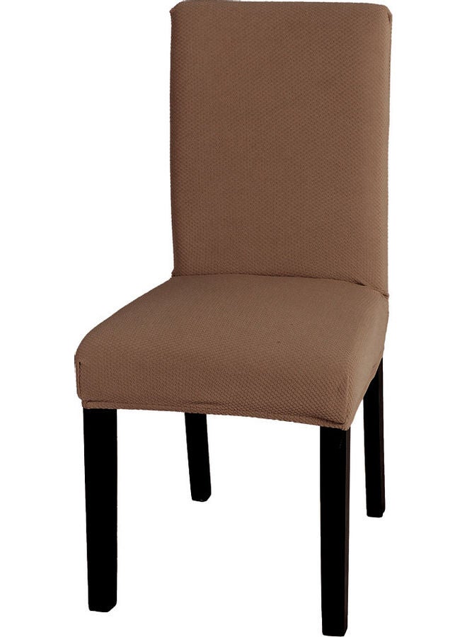 Dining Chair Cover Brown 21x4x17cm - Image 1
