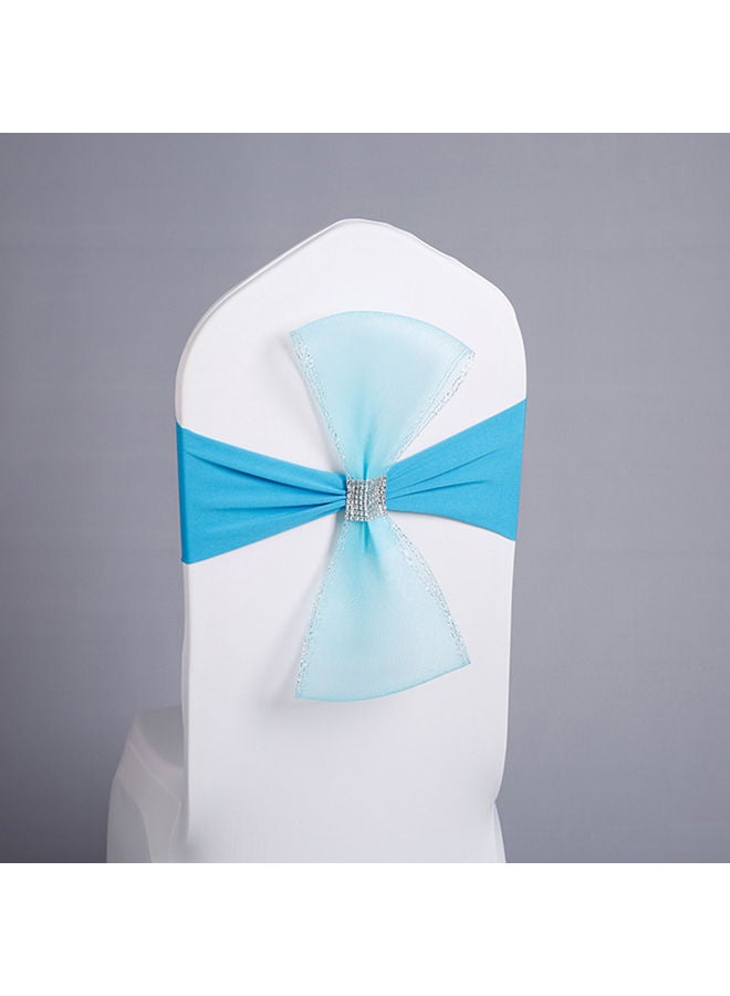 Chair Sash Bow Blue 18x8x15cm - Image 1