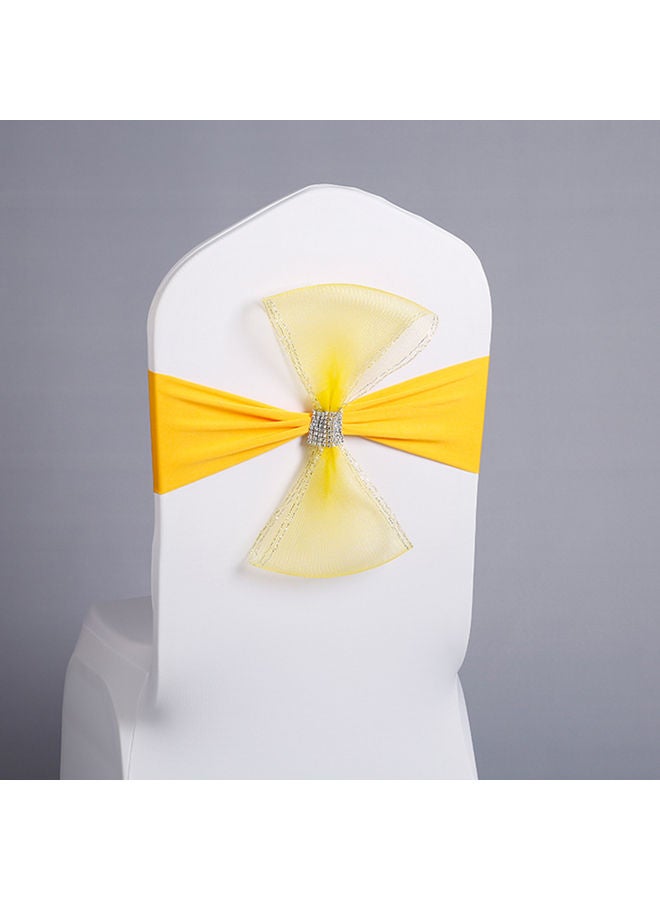 Chair Sash Bow Yellow 18x8x15cm - Image 1