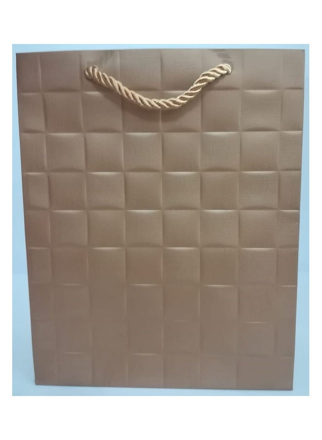 6-Piece Paper Gift Bag Set Brown