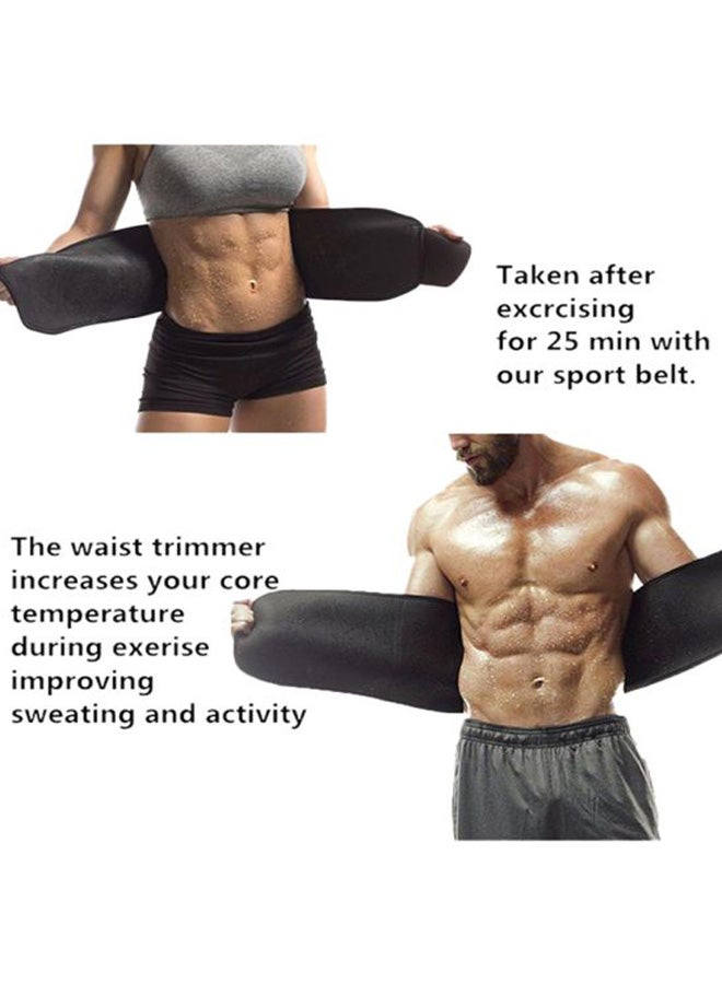 Sweet Sweat Sweet Sweat Waist Trimmer for Women and Men Black /Yellow X-Large XL  - Image 4