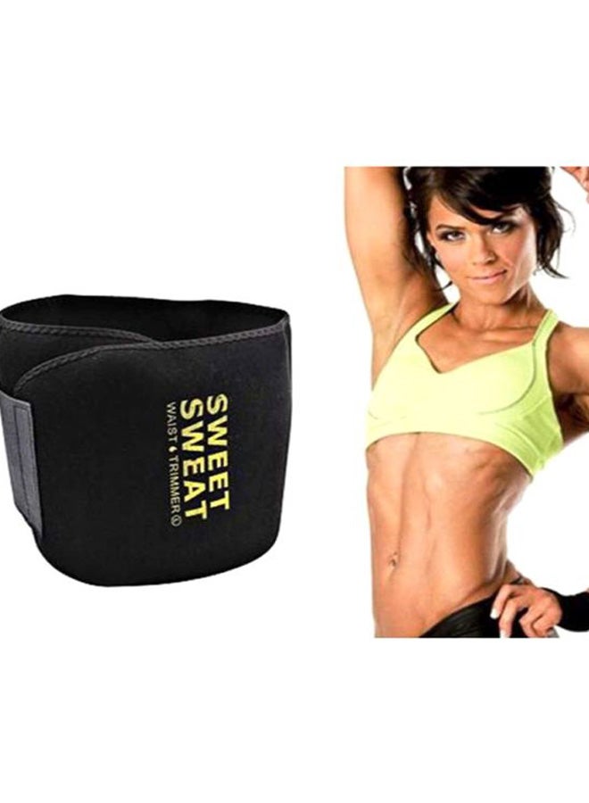 Sweet Sweat Sweet Sweat Waist Trimmer for Women and Men Black /Yellow X-Large XL  - Image 3