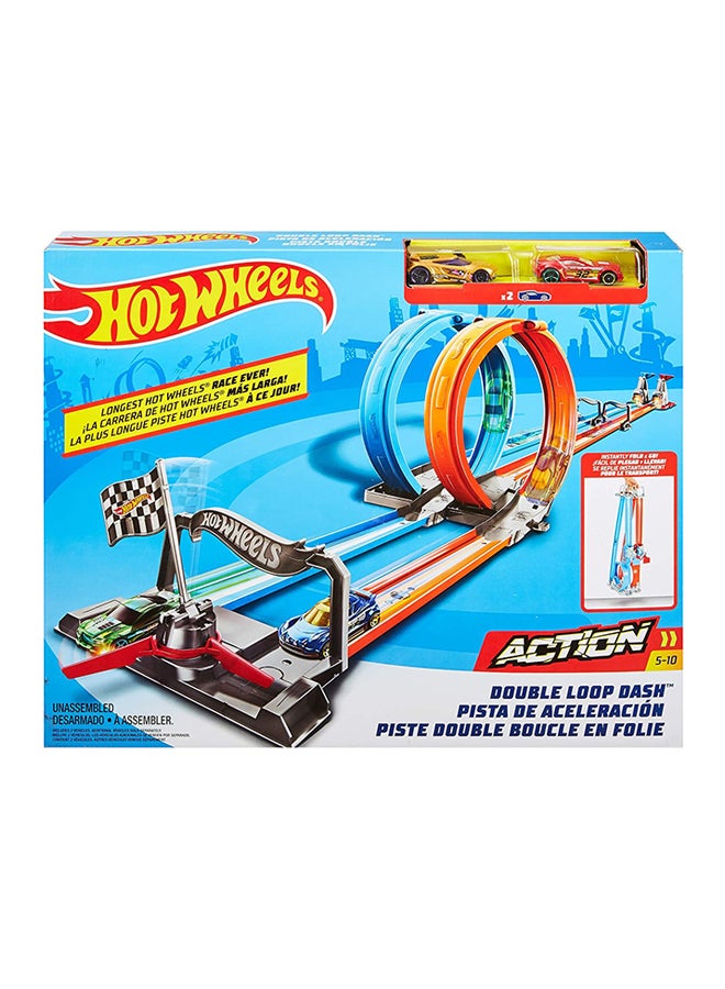 Double Loop Dash Track Set 21 x 3.20 x 15inch