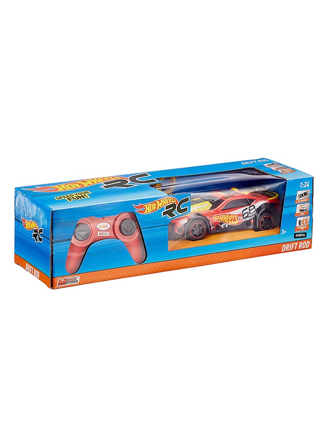 Hot Wheels Mondo Remote Control 1:24 Scale Vehicle – Full Function 8km/h Racing Car with Spare Tires, 3+ Years 17cm – Remote Control Toy for Kids Ages 6+ 17cm - Image 1