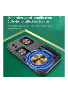 Generic 4 In 1 Wireless Charger for Mobile Phone Black  - Image 4