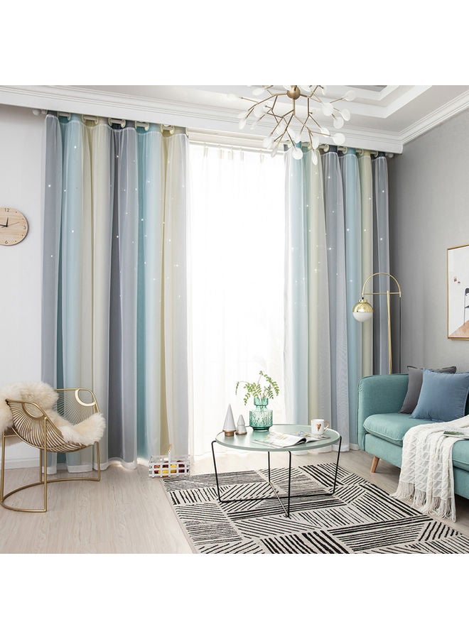 ستائر بتصميم تجاويف على شكل نجوم من قطعتين متعدد الألوان 85x53بوصة - v1616578707/N45728165A_3