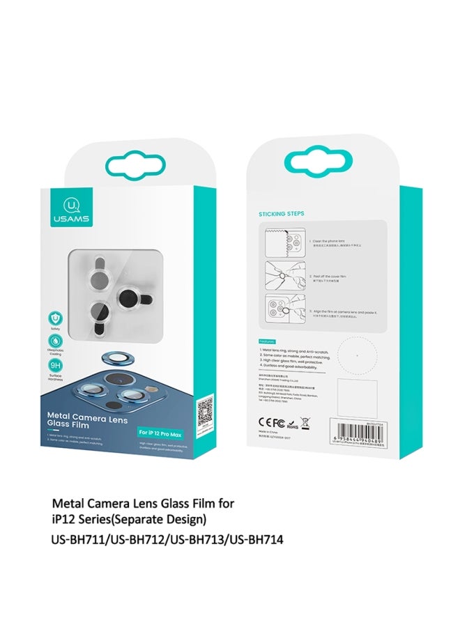 Usams Camera Lens Protector For iPhone 12 Pro Black