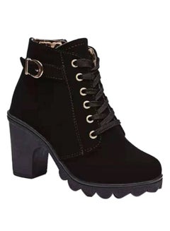 Heeled Ankle Boots Black