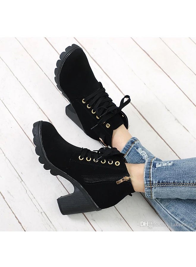 Generic - Heeled Ankle Boots Black - Image 1