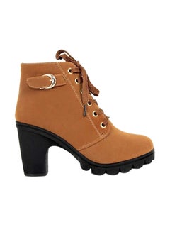 Heeled Ankle Boots Brown