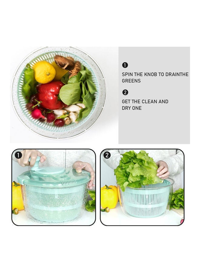 Salad Spinner Dryer Basket Green/Clear 25x17x25cm - v1616580602/N45728797A_6