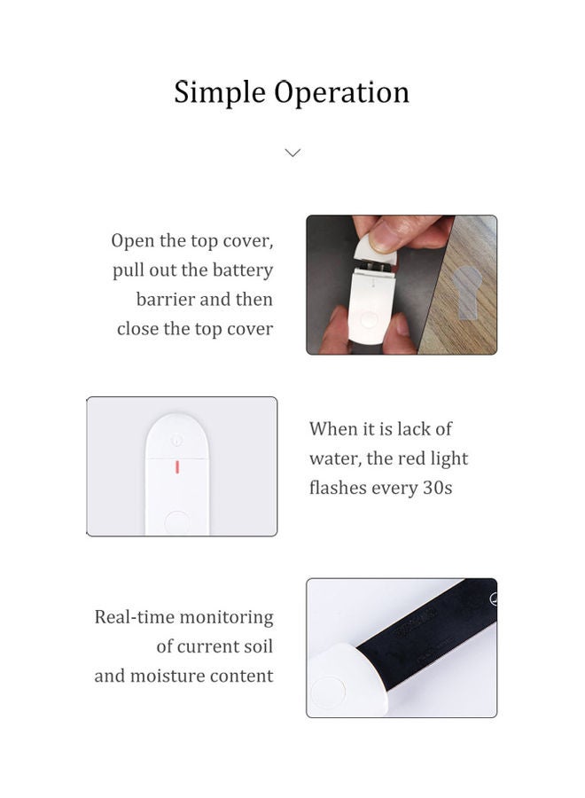 Generic Soil Moisture Meter White/Black  - Image 3