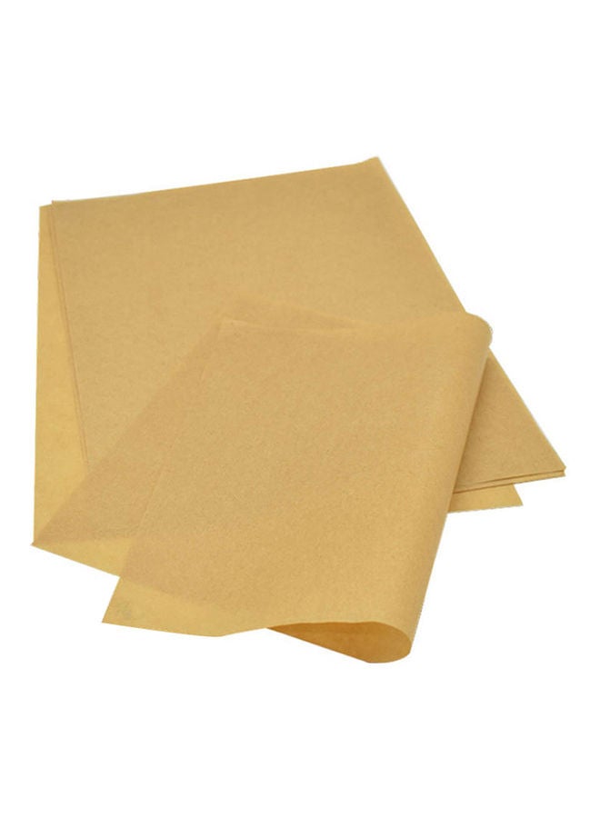 100-Piece Parchment Paper Set Yellow 12x16inch - Image 1