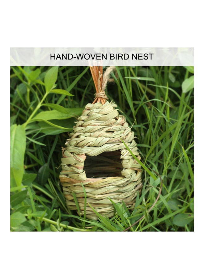 Generic Hanging Natural Bird Hut Beige  - Image 5