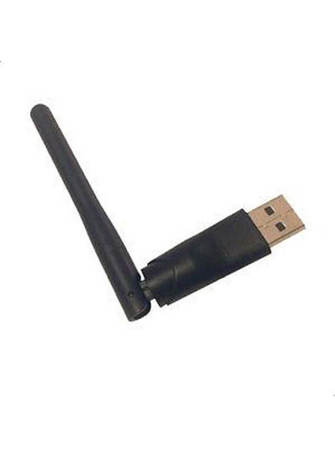 محول واي فاي لاسلكي بمنفذ USB 2.0 أسود 14*1سم