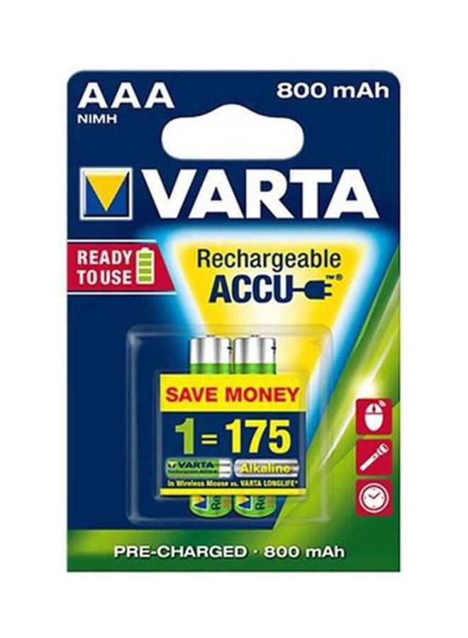 Varta Aaa 800 Mah Rechargeable Batteries Green