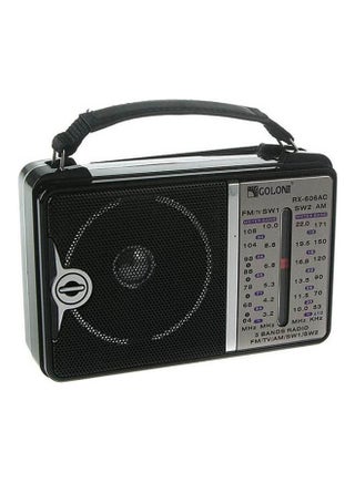 راديو كلاسيكي جولون يعمل بالكهرباء 4 نطاقات AM FM SW1 SW2 RX-606AC أسود - v1616583006/N45731421A_1