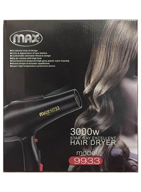 Hair Dryer 9933 Black