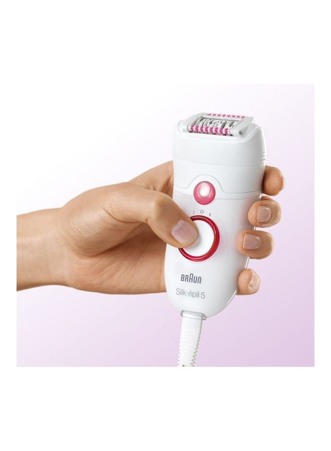 BRAUN - Silk Epil 5 - 5280 Legs And Body Epilator Shaver With Cooling Glove White - Image 1