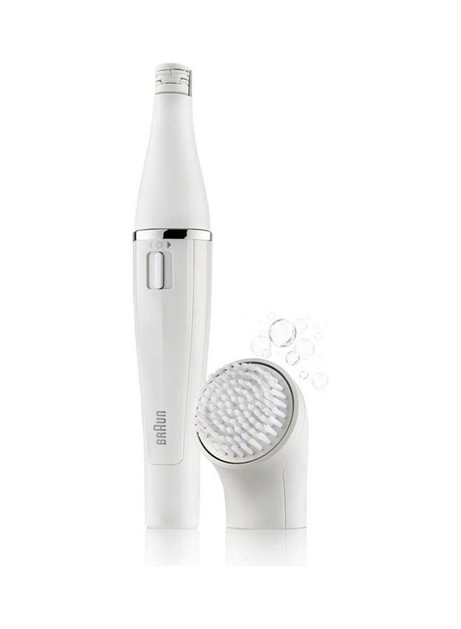 BRAUN Face 830 Premium Edition - Facial Epilator & Facial Cleansing Brush With Micro-Oscillations - Including A Lighted Mirror And Beauty Pouch White 21*4cm  - Image 2