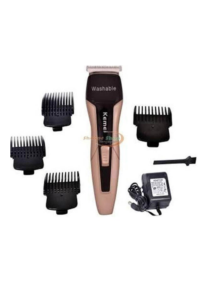 Kemei Wet & Dry- Hair Trimmer RoseGold-Black 19.8cm - Image 2