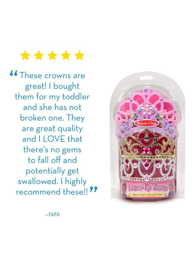 ميليسا آند دوج مجموعة من 4 تيجان للتنكر 7بوصة - Image 1