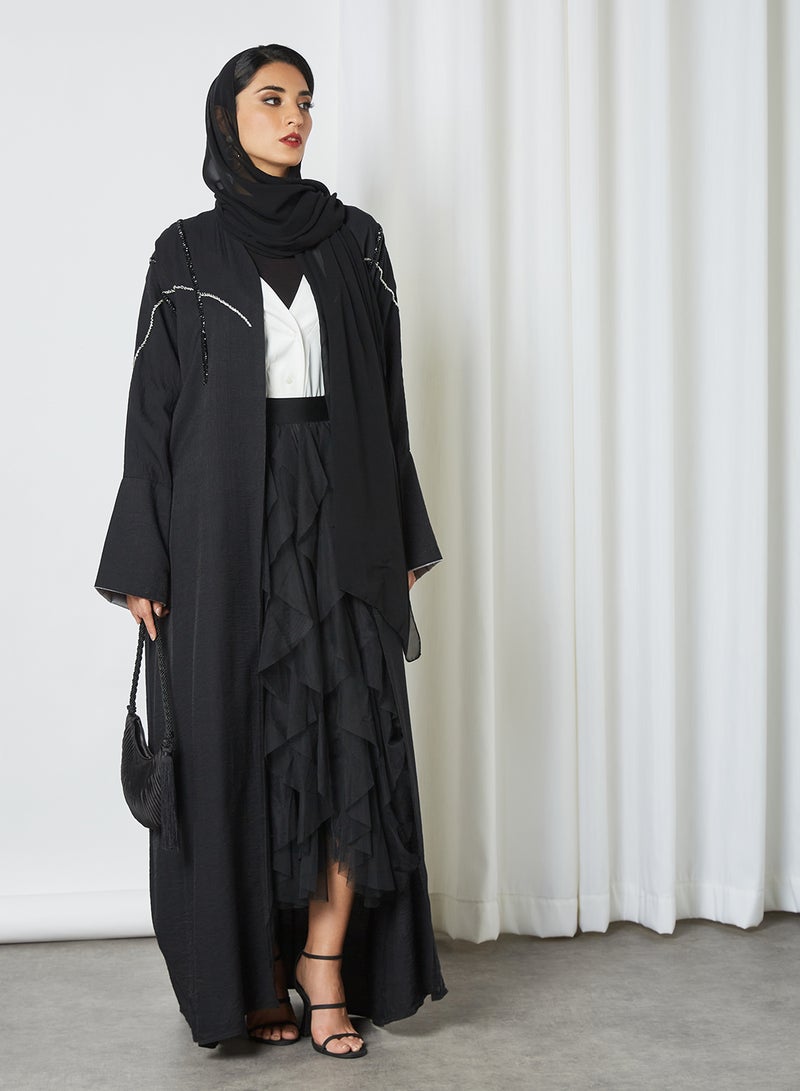 Embellished Abaya Black