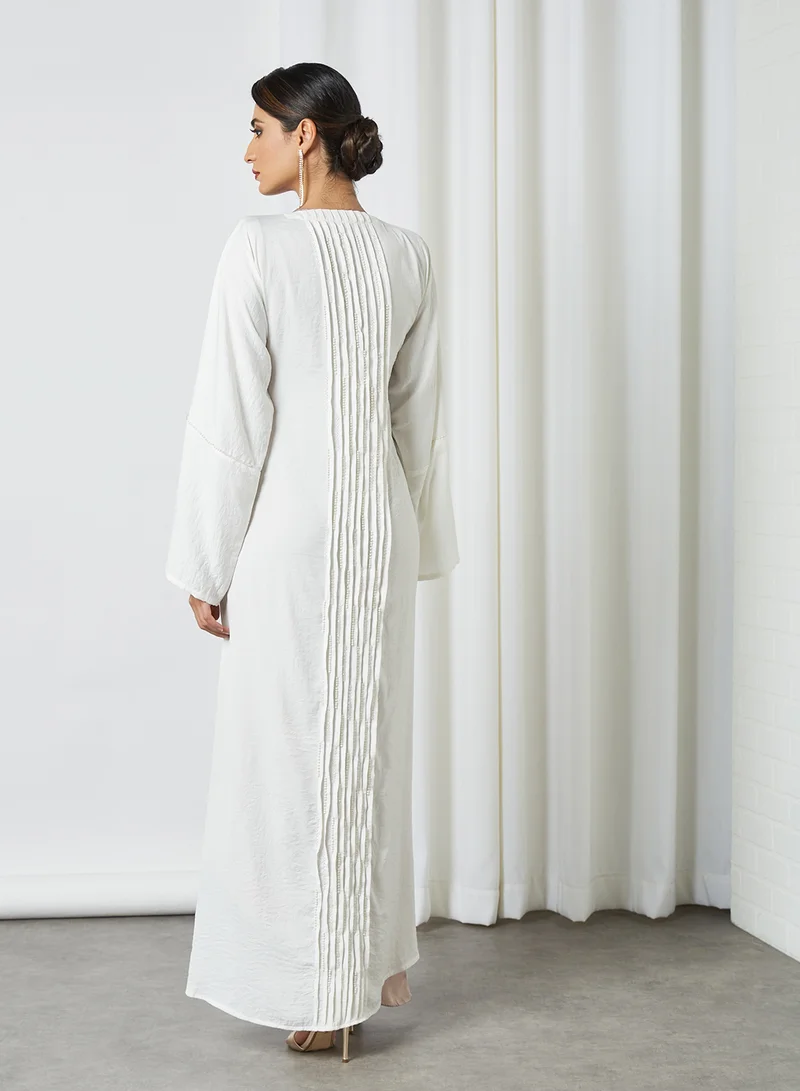 Ajooni Pleat Detailed Abaya