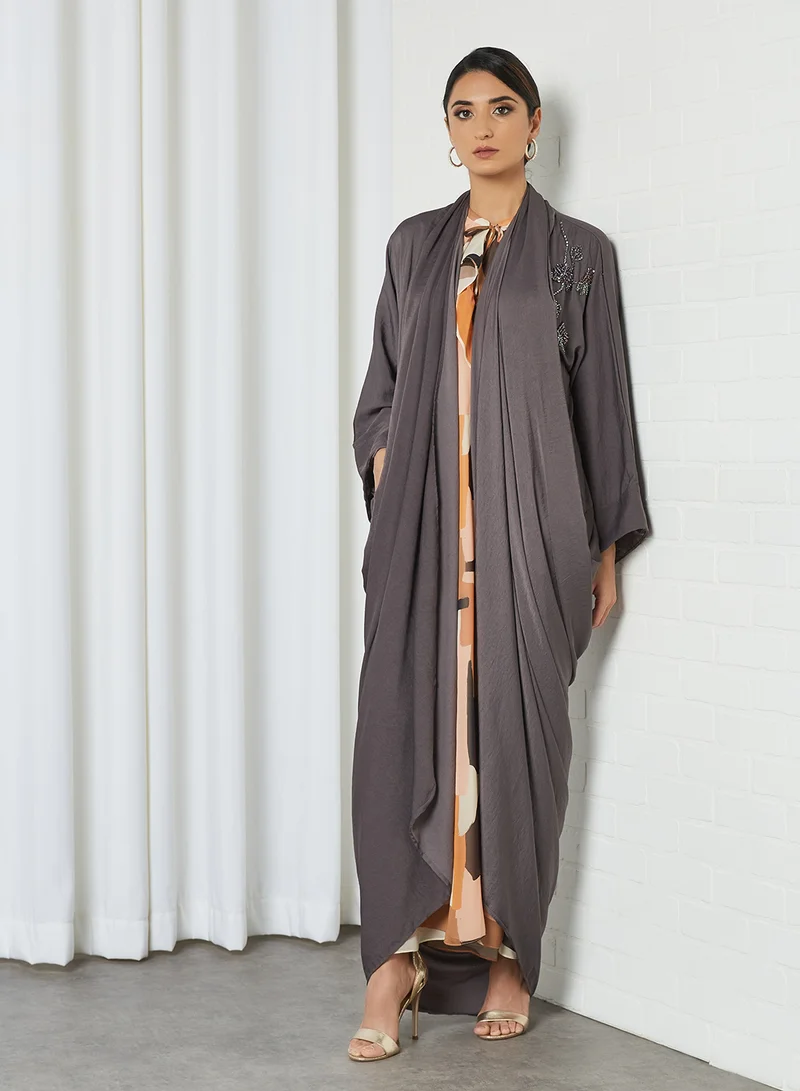 Ajooni Embellished Pattern Abaya
