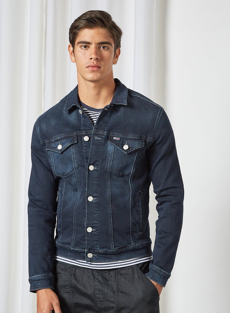TOMMY JEANS - Washed Denim Jacket Cornell Bl Bk Str - Image 1