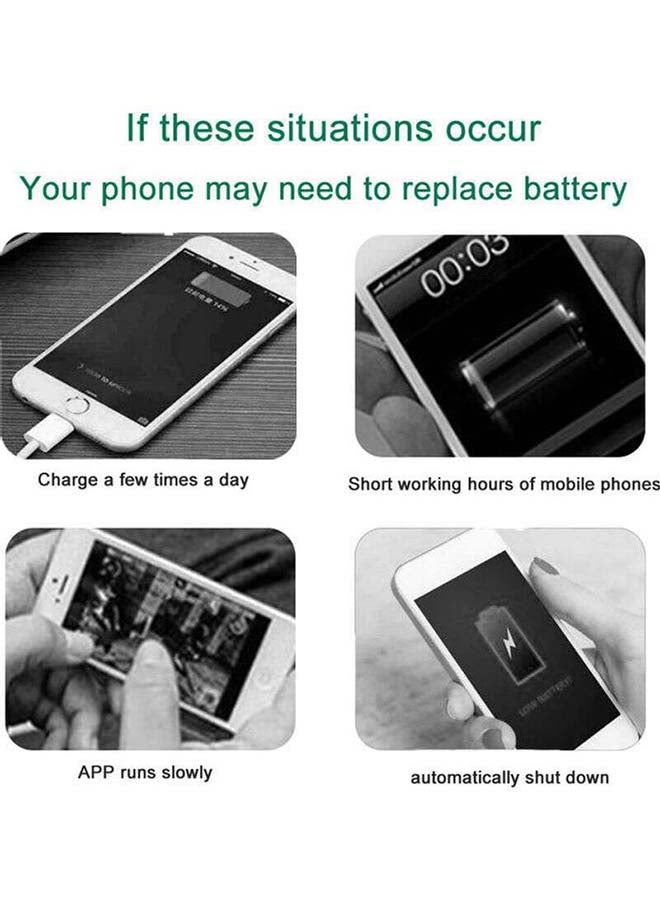 Captaintech - 1810.0 mAh Replacement Battery For Apple iPhone 6 Black - Image 1