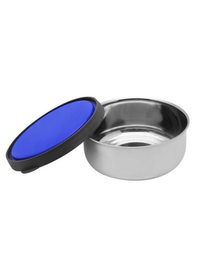 RAJ Stainless Steel Storage Bowl With Lid Silver/Blue 12cm  - Image 1