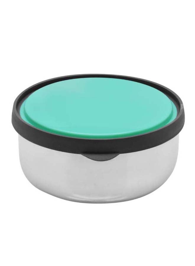 RAJ Stainless Steel Storage Bowl With Lid Silver/Green 14x6.2x14cm  - Image 2