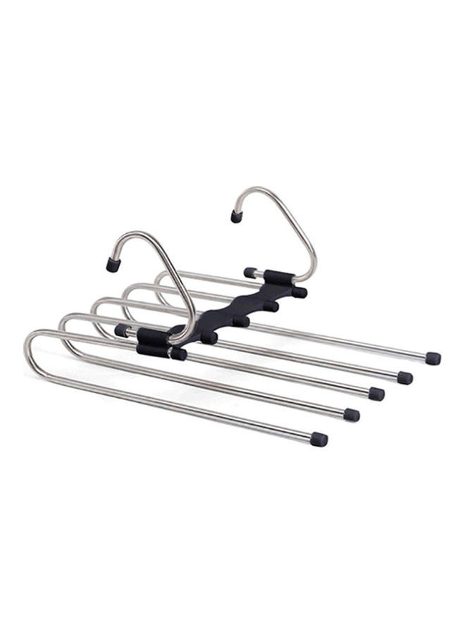 آيسانك علاقة ملابس مضادة للصدأ من 5 طبقات أسود