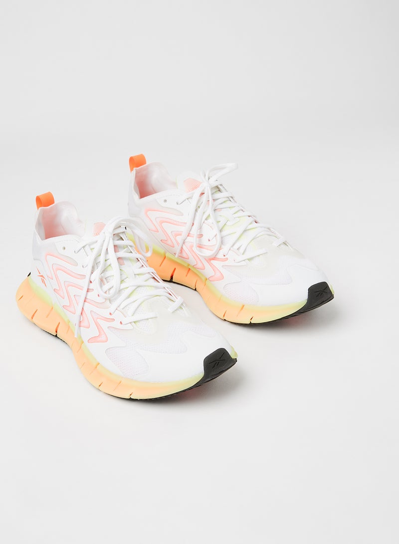 Reebok - Zig Kinetica 21 Sneakers White/Energy Glow/Orange Flare - Image 1