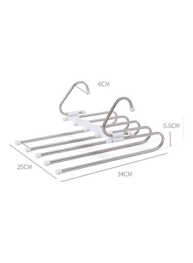ISank 5-Layer Anti-Rust Cloth Hanger White - Image 2