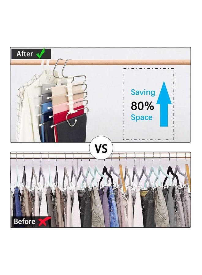 ISank 5-Layer Anti-Rust Cloth Hanger White - Image 4